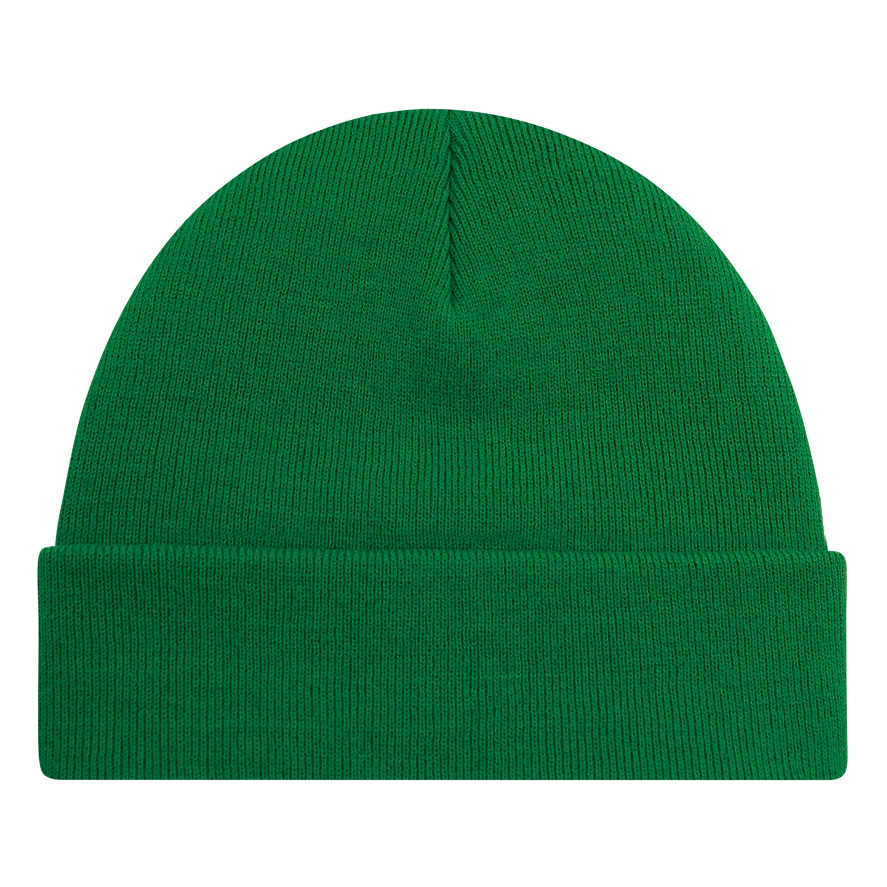 AJM Acrylic Cuff Toque in Kelly green.