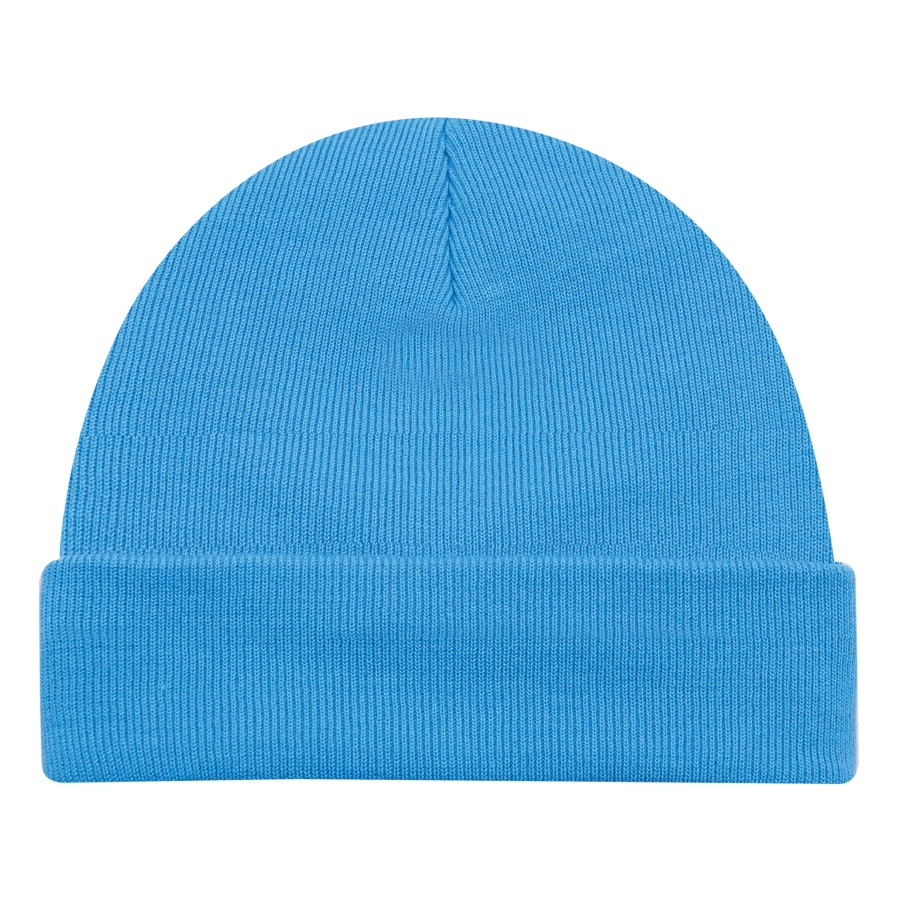 AJM Acrylic Cuff Toque in light blue.