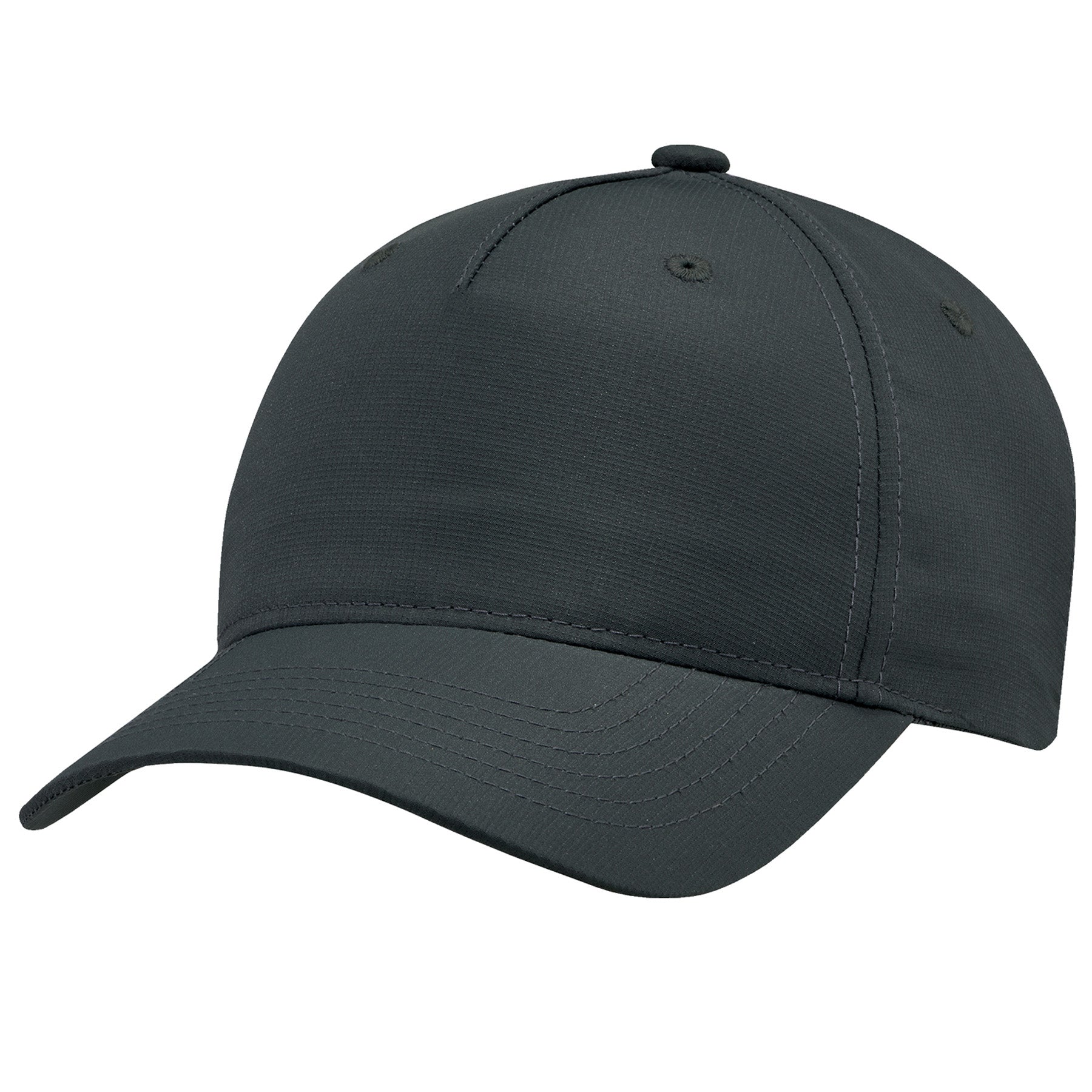 Graphite AJM women's 5-panel constructed cap made with a polycotton and polyester mesh blend.