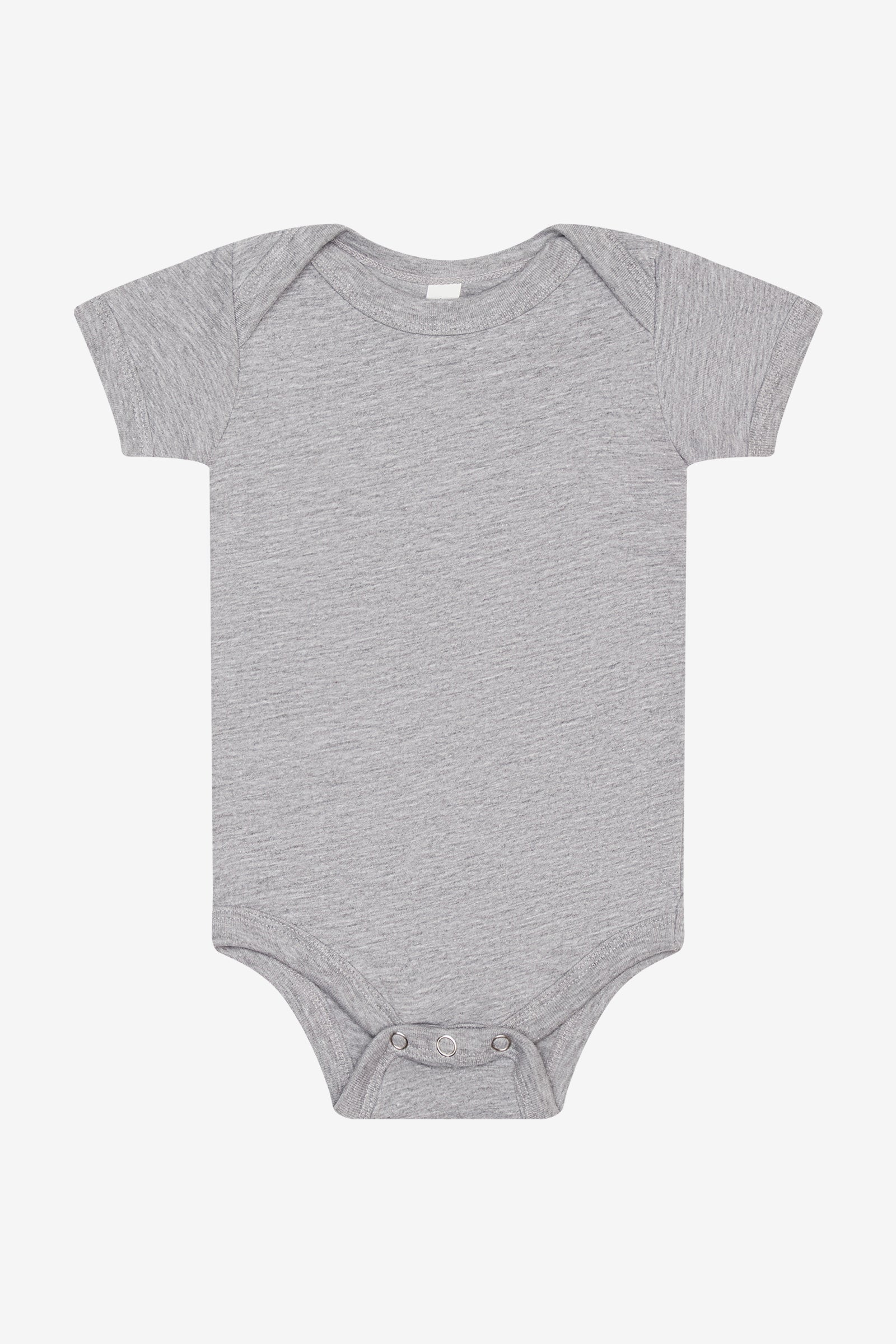 Bella+Canvas Infant Jersey Short Sleeve One Piece in Athletic Heather.