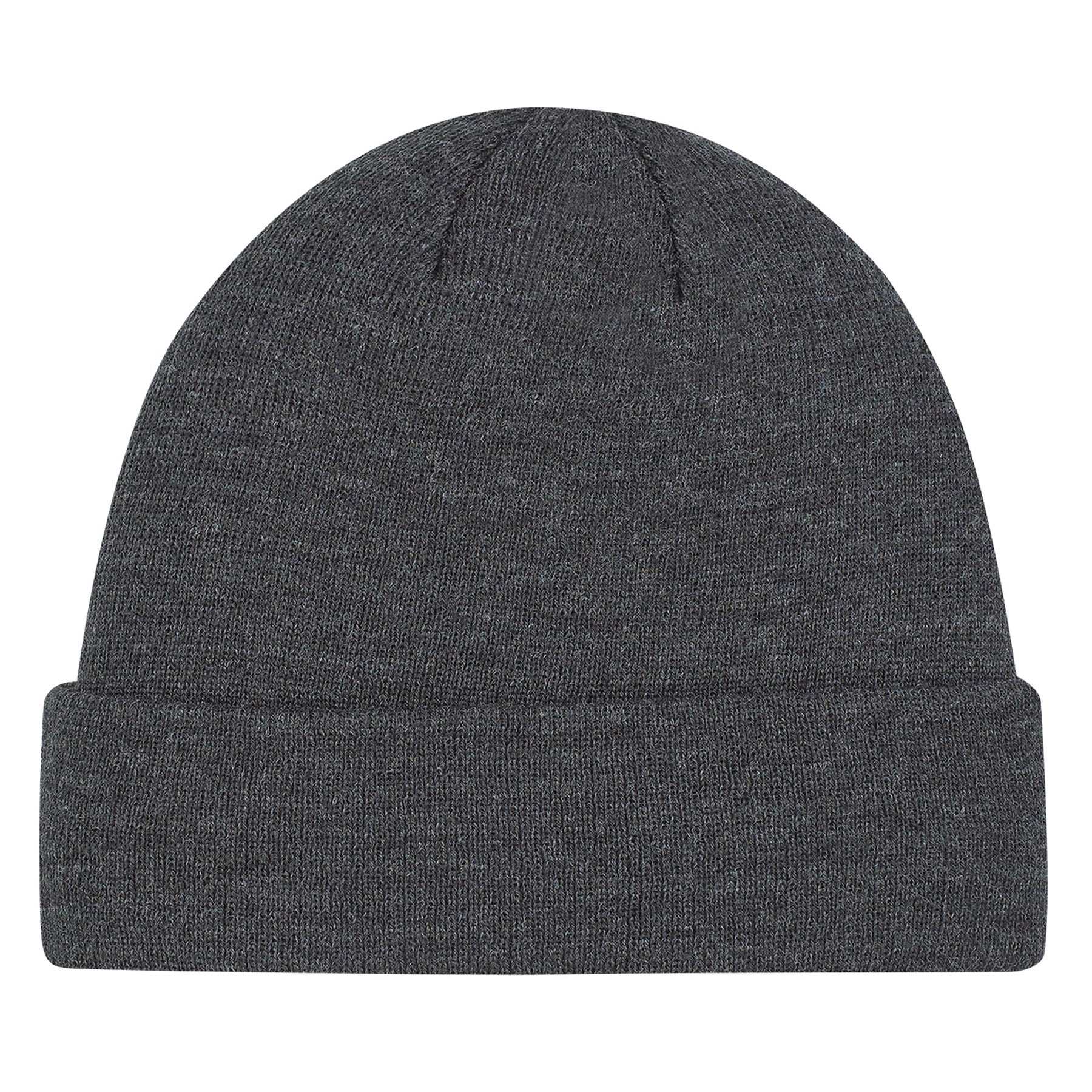 Charcoal AJM Acrylic/Polyester micro fleece cuff toque.