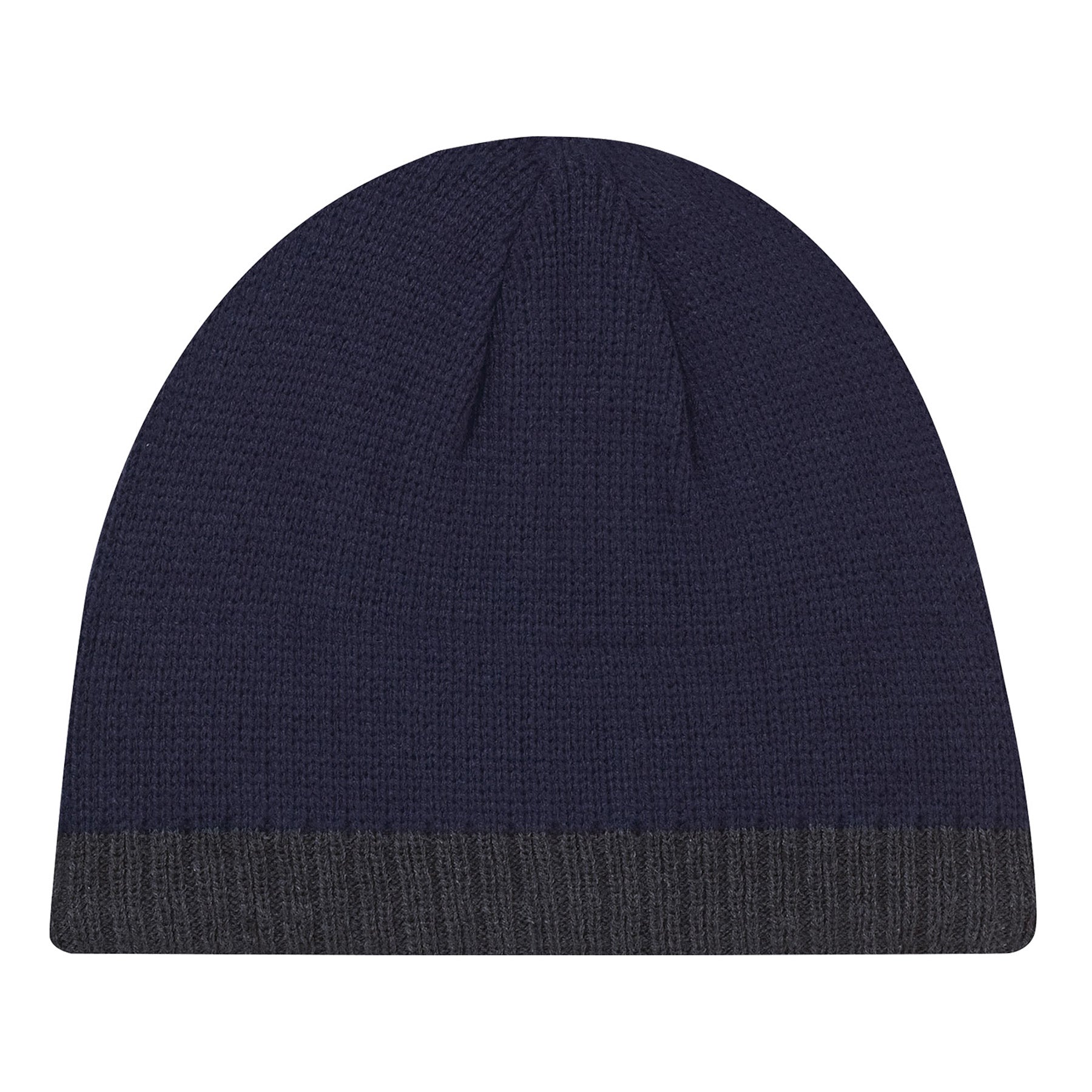AJM Acrylic/Polyester Micro Fleece board toque in navy and charcoal.
