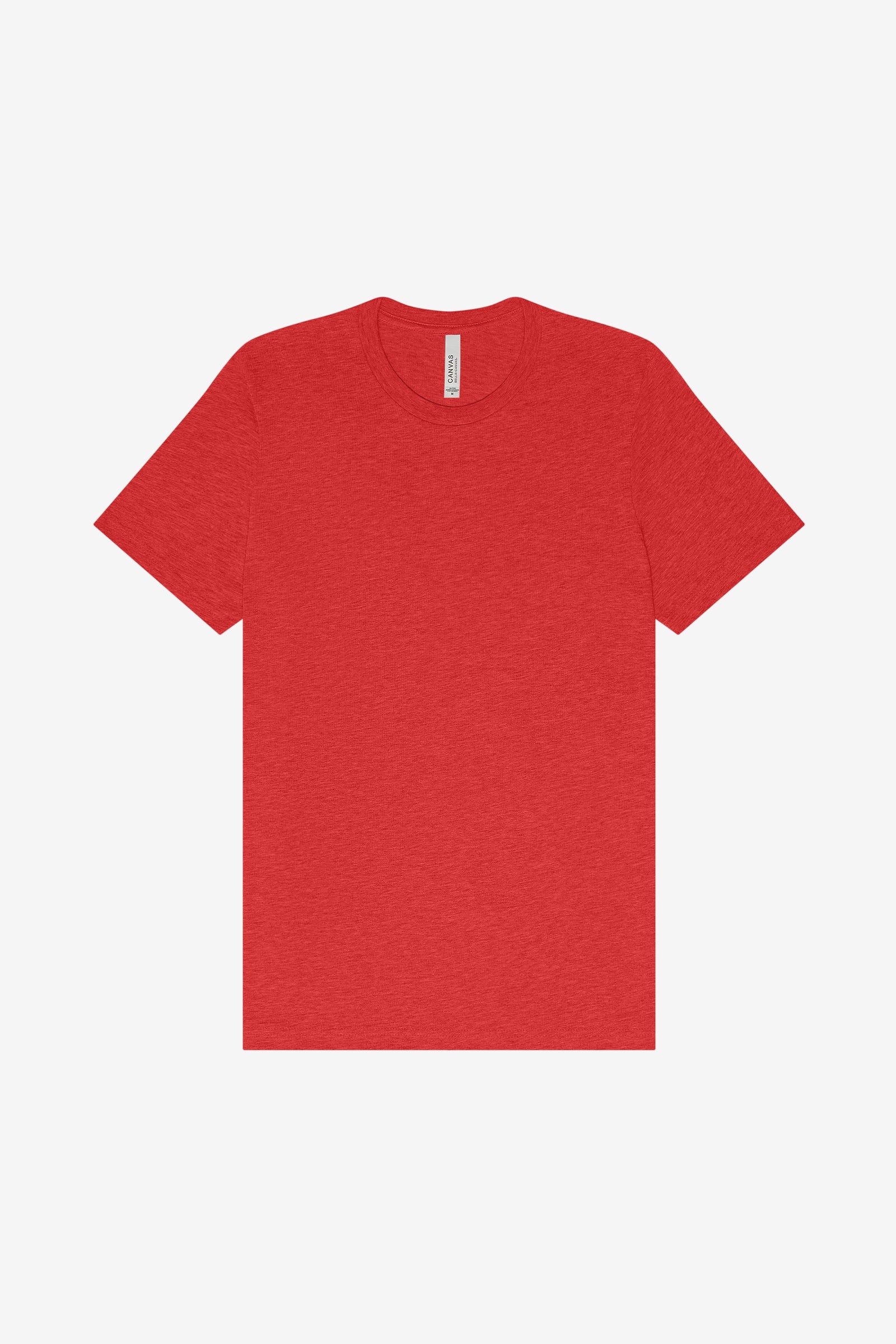 Bella+Canvas Unisex Heather CVC short sleeve t-shirt in heather red.
