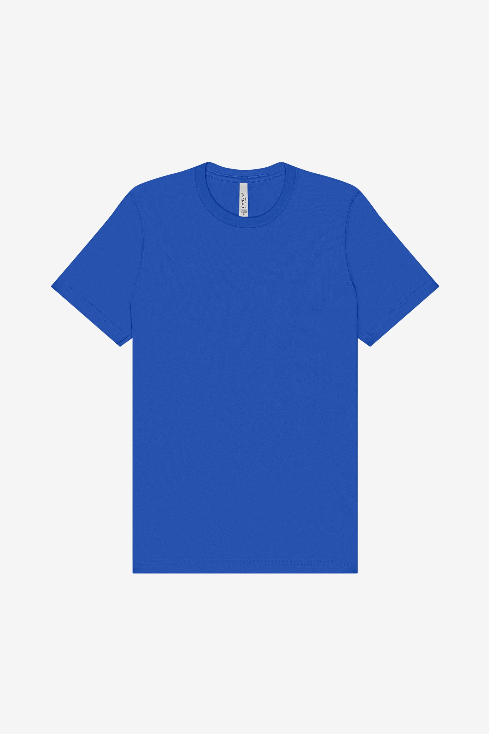 Bella+Canvas Unisex Jersey Short Sleeve Tee in True Royal, a solid blue crewneck t-shirt.