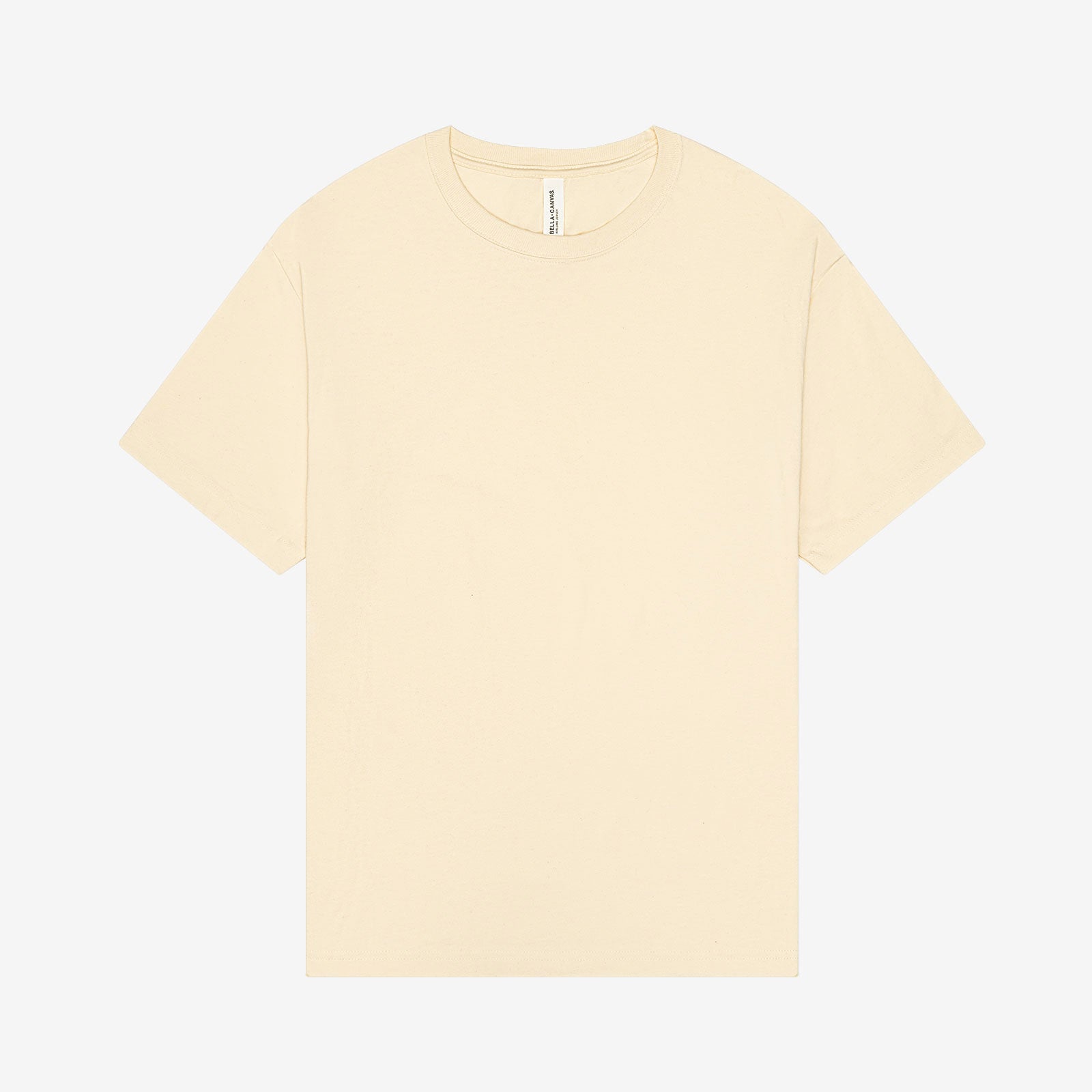 Bella + Canvas Unisex 6 oz Heavyweight Tee in natural, a plain short-sleeve crewneck t-shirt.