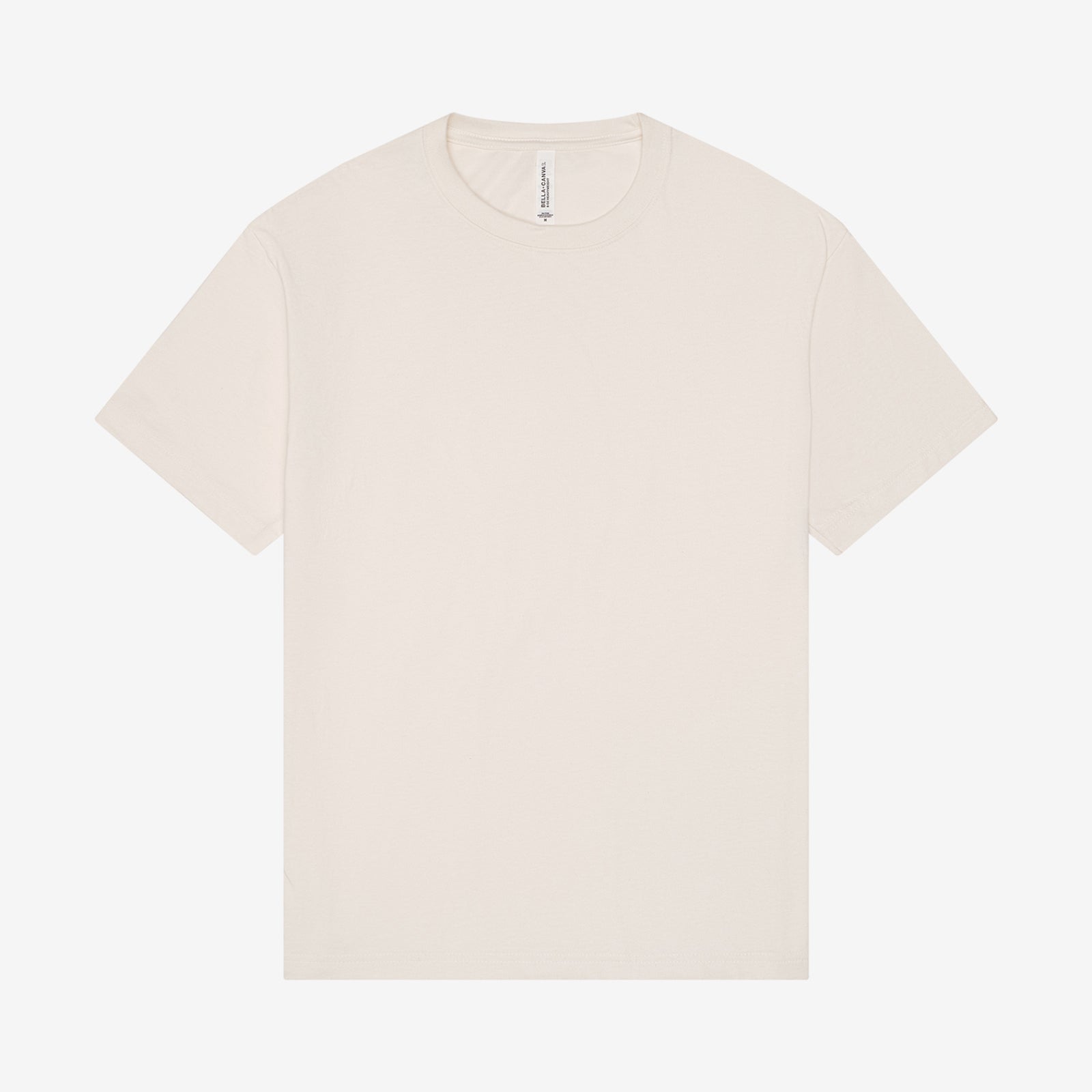 Bella + Canvas Unisex 6 oz Heavyweight Tee in vintage white, a plain short-sleeve t-shirt on a solid background.