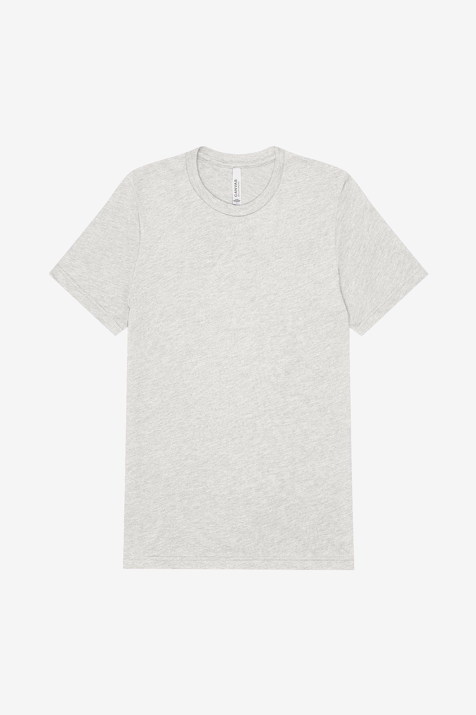 Bella+Canvas Unisex Triblend Short Sleeve Tee in white fleck.