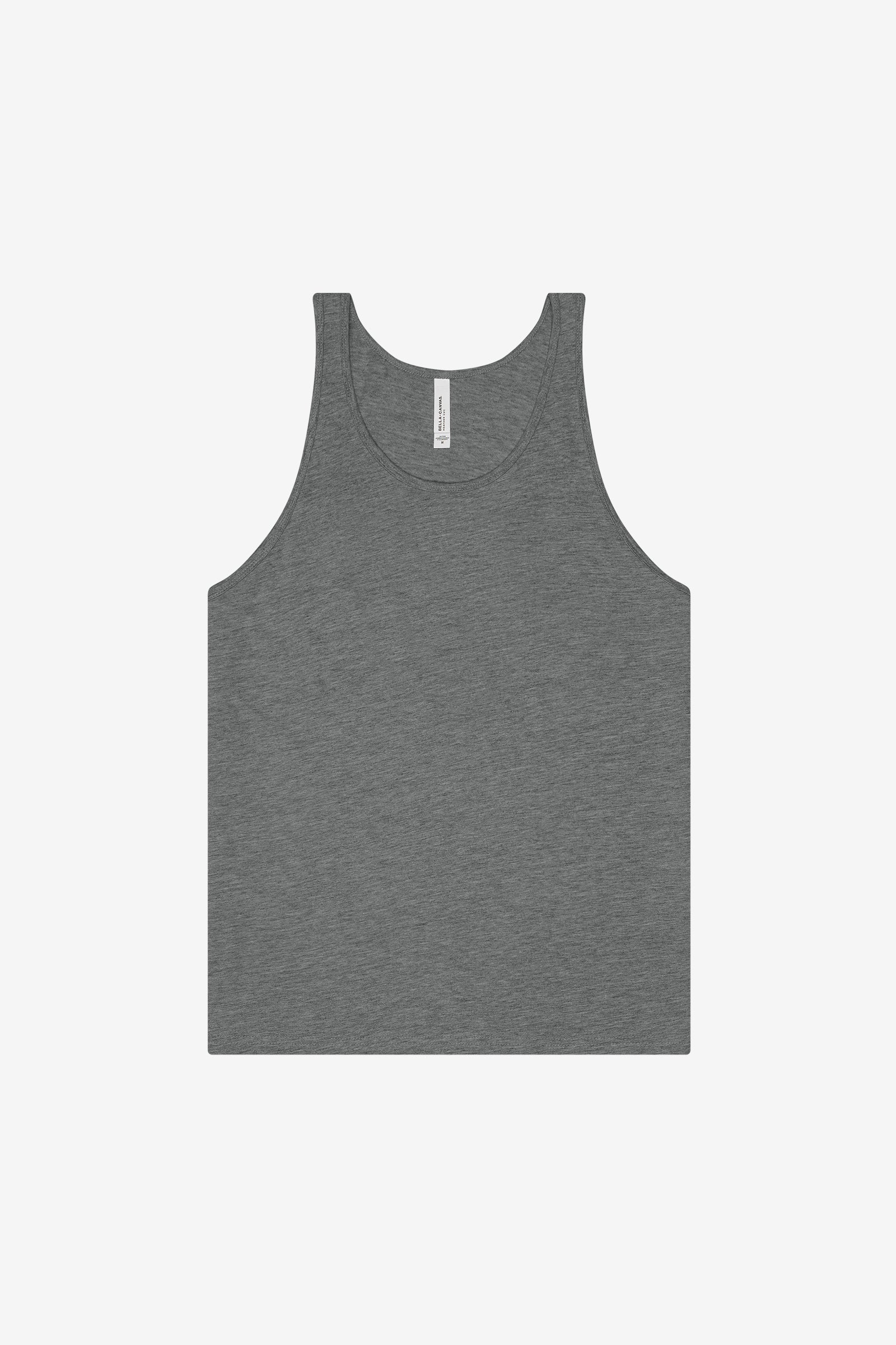 Bella+Canvas Unisex Heather CVC Tank in Deep Heather.