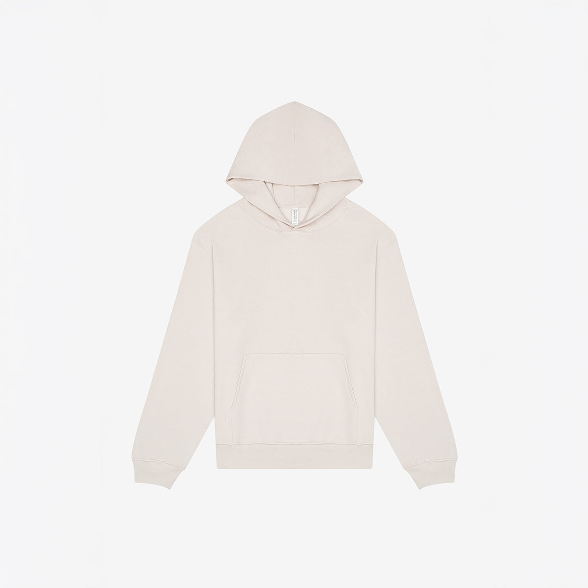 Bella + Canvas Unisex 10 oz Heavyweight Pullover Hoodie in Dust color.