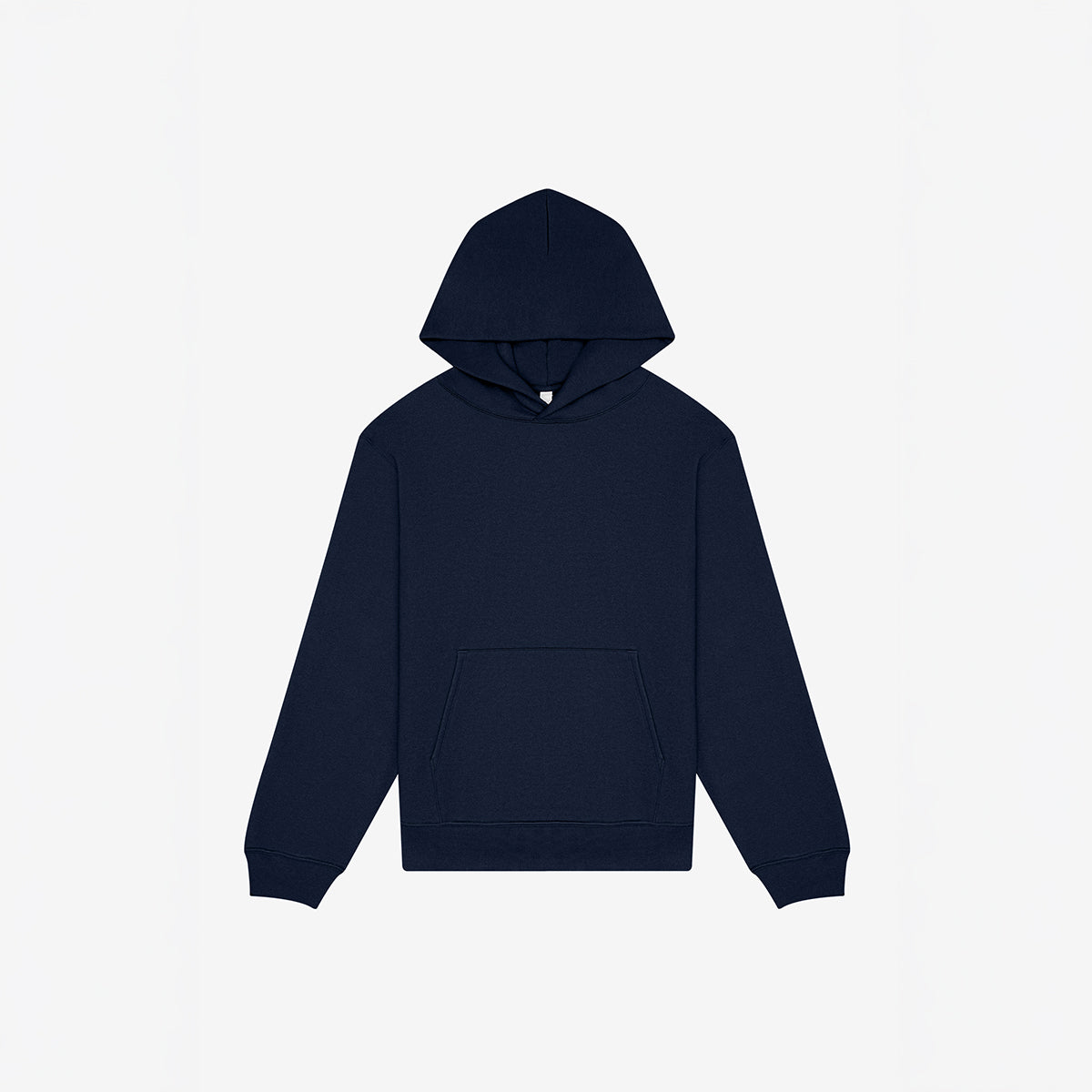 Bella + Canvas Unisex 10 oz Heavyweight Pullover Hoodie in navy blue, front view.