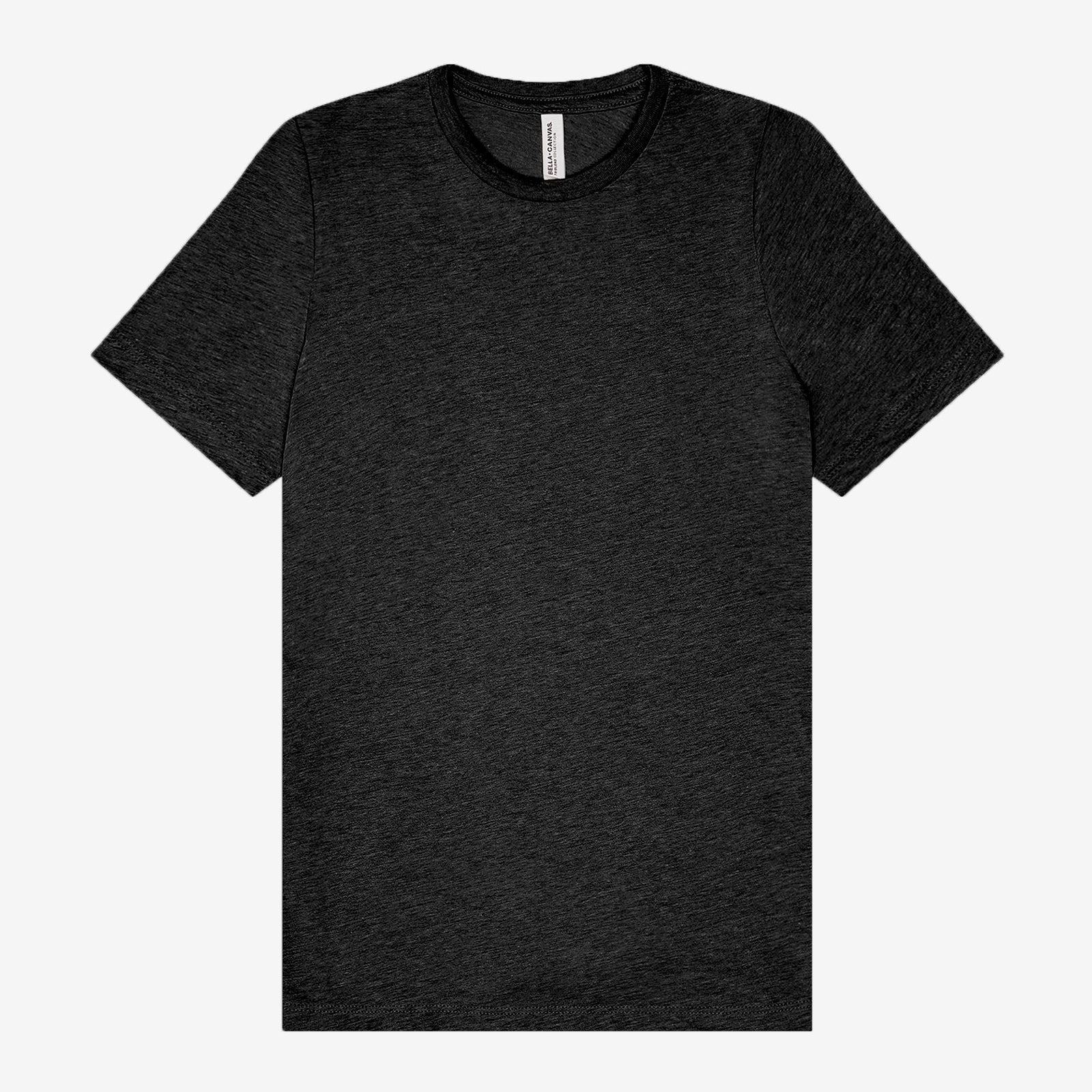 Bella+Canvas Women's Relaxed Triblend Short Sleeve Tee in charcoal black triblend.