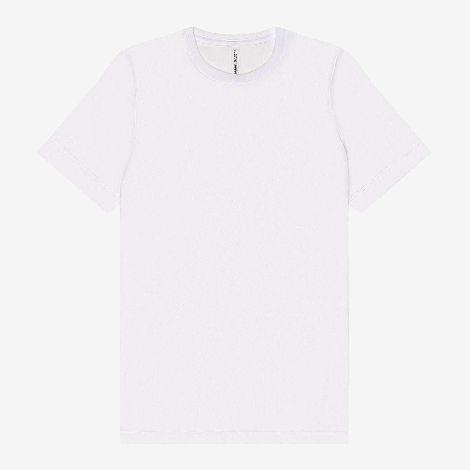 Bella+Canvas Women's Relaxed Triblend Short Sleeve Tee in solid white triblend.