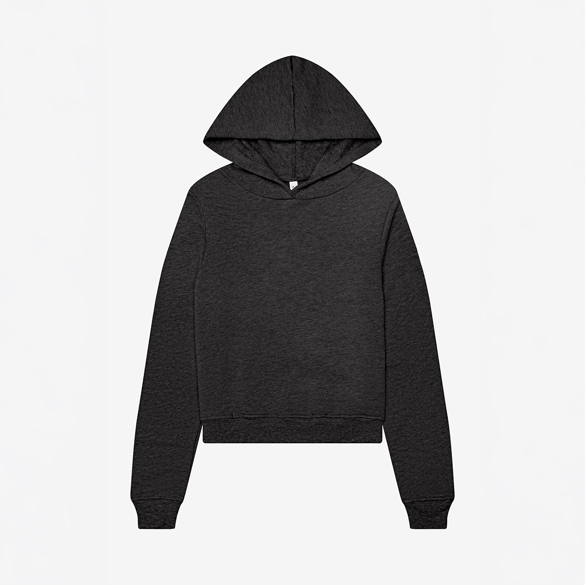 Bella+Canvas Women's Classic Pullover Hoodie in Dark Grey Heather.