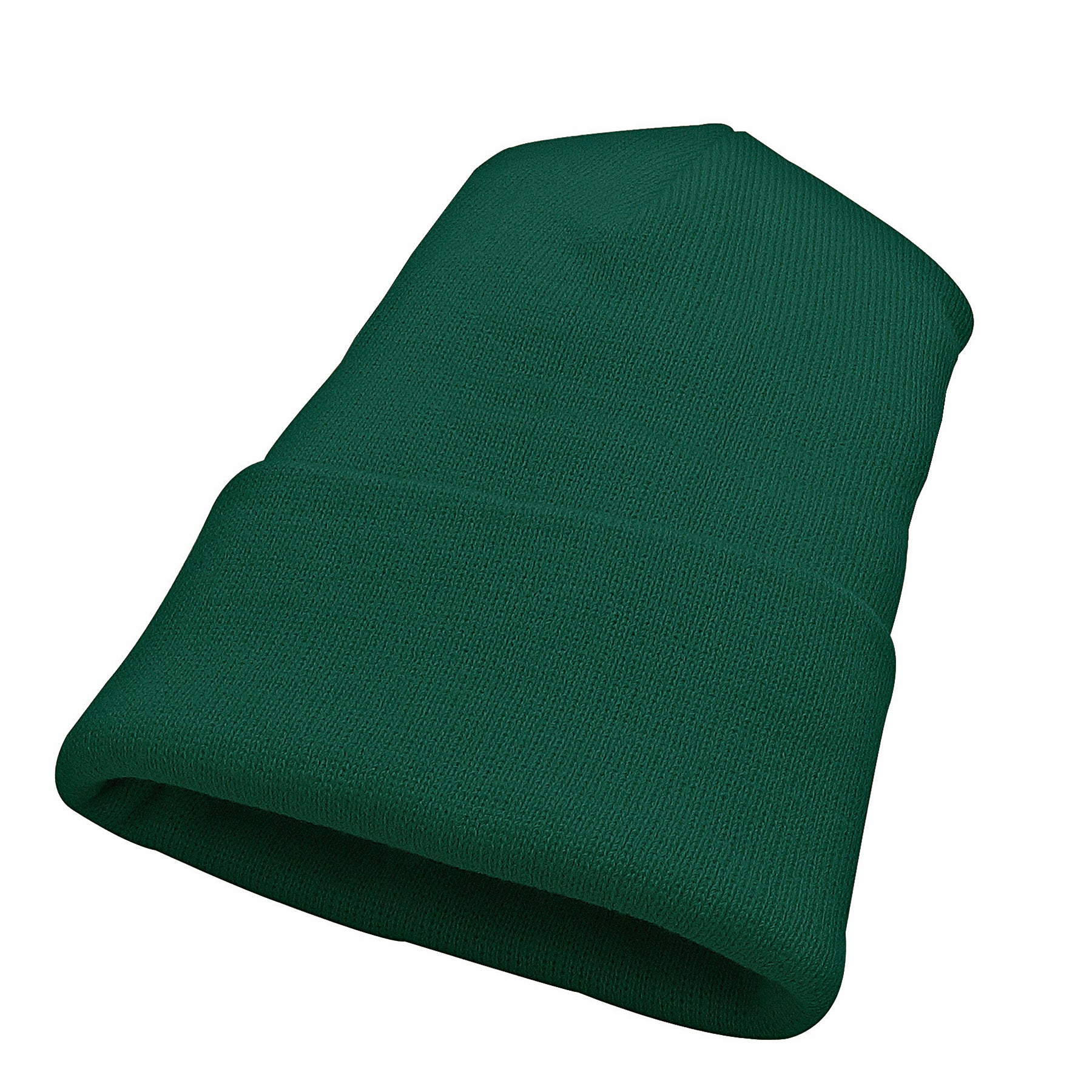 KNP Acrylic Knit Winter Toque in forest green.