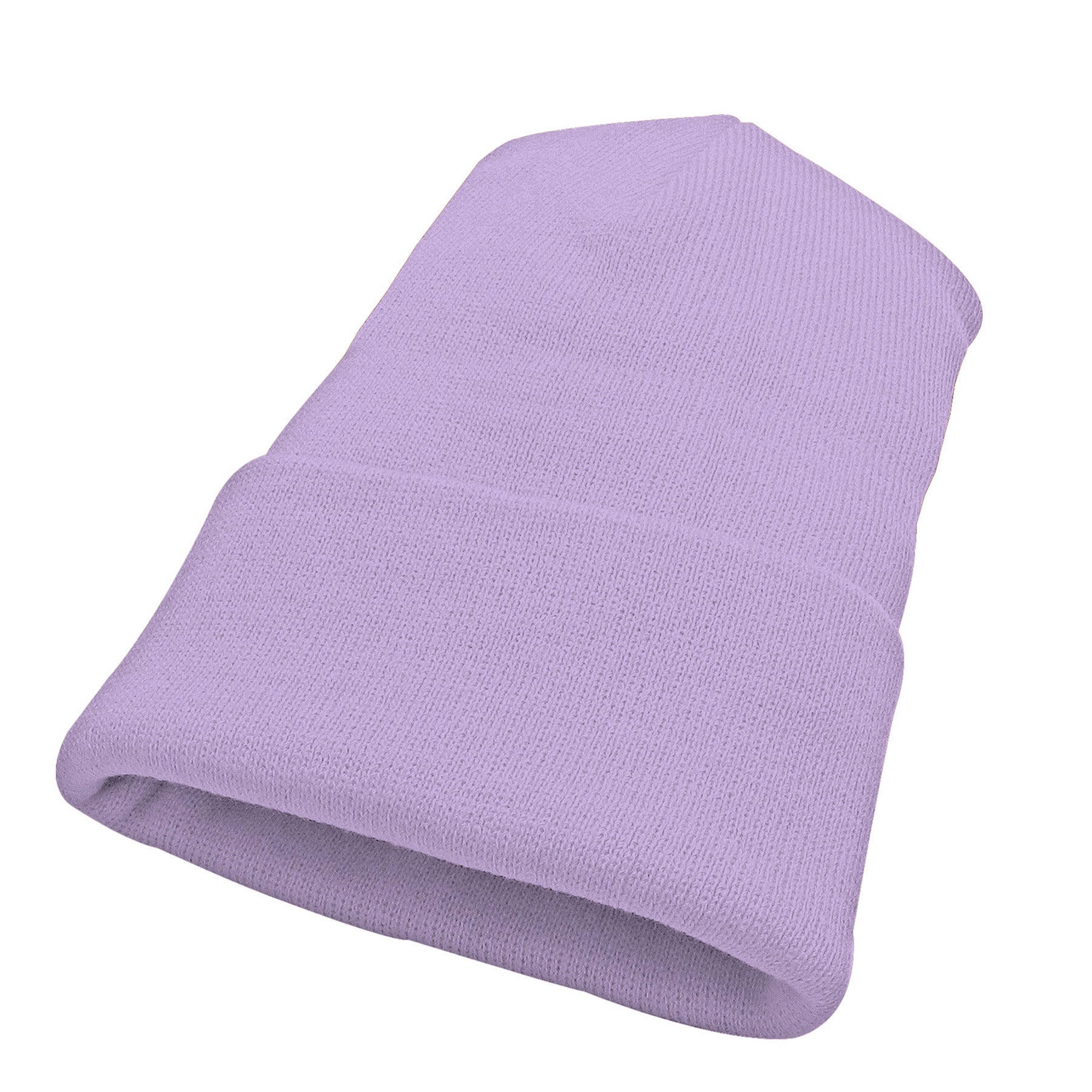 KNP Acrylic Knit Winter Toque in lavender.