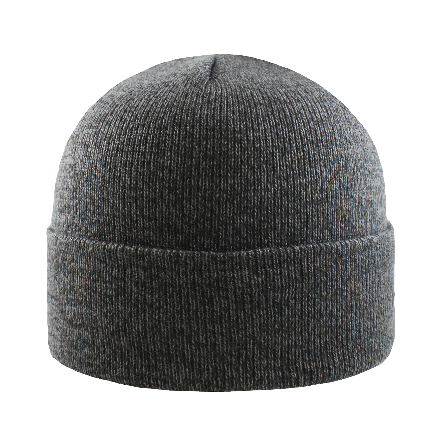 KNP Melange Acrylic Winter Knit Toque with Cuff in charcoal melange.