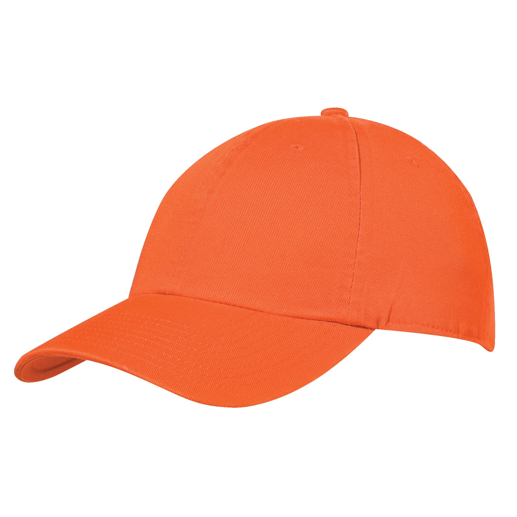 KNP Garment Washed Cotton Chino Twill Cap in burnt orange.