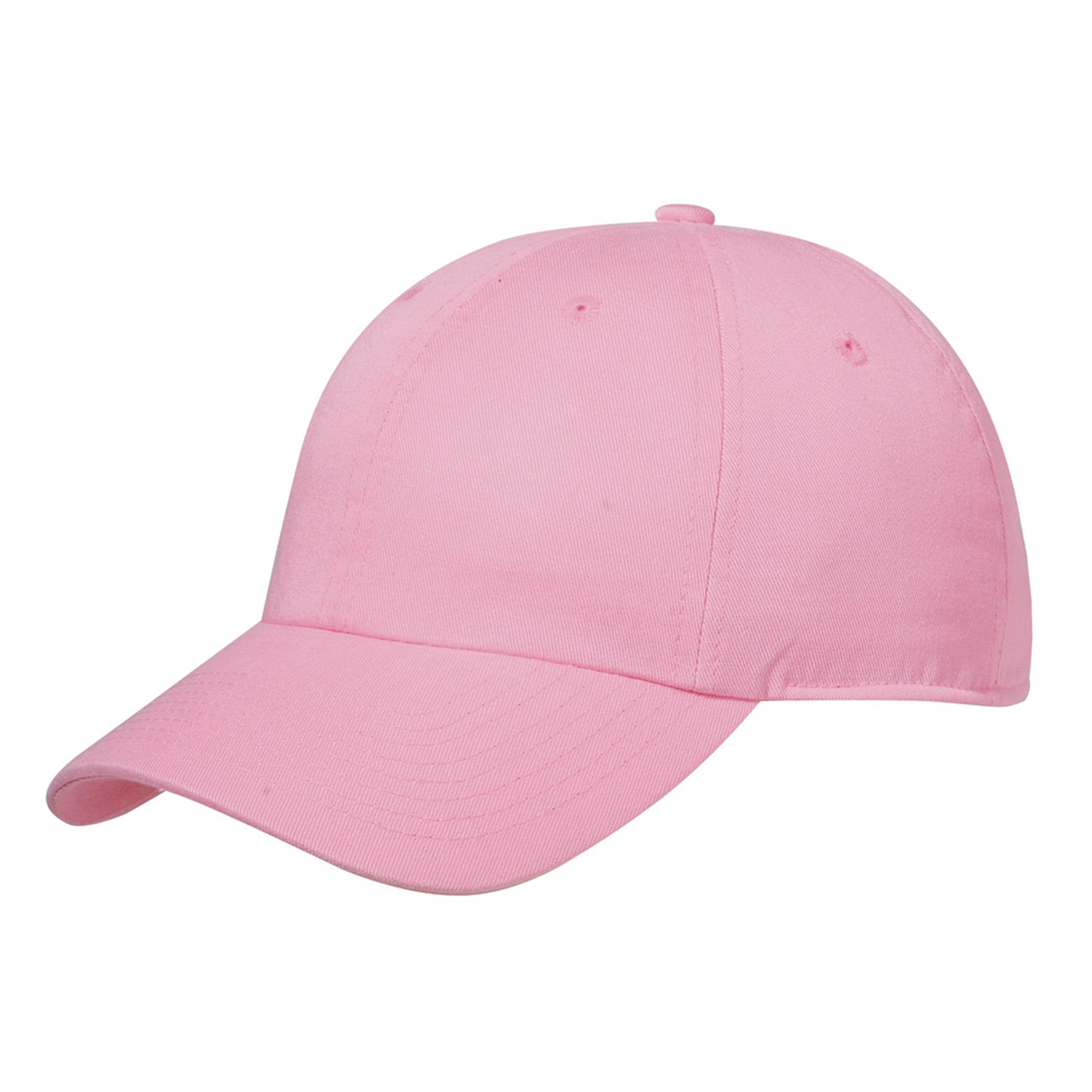 KNP Garment Washed Cotton Chino Twill Cap in pink.