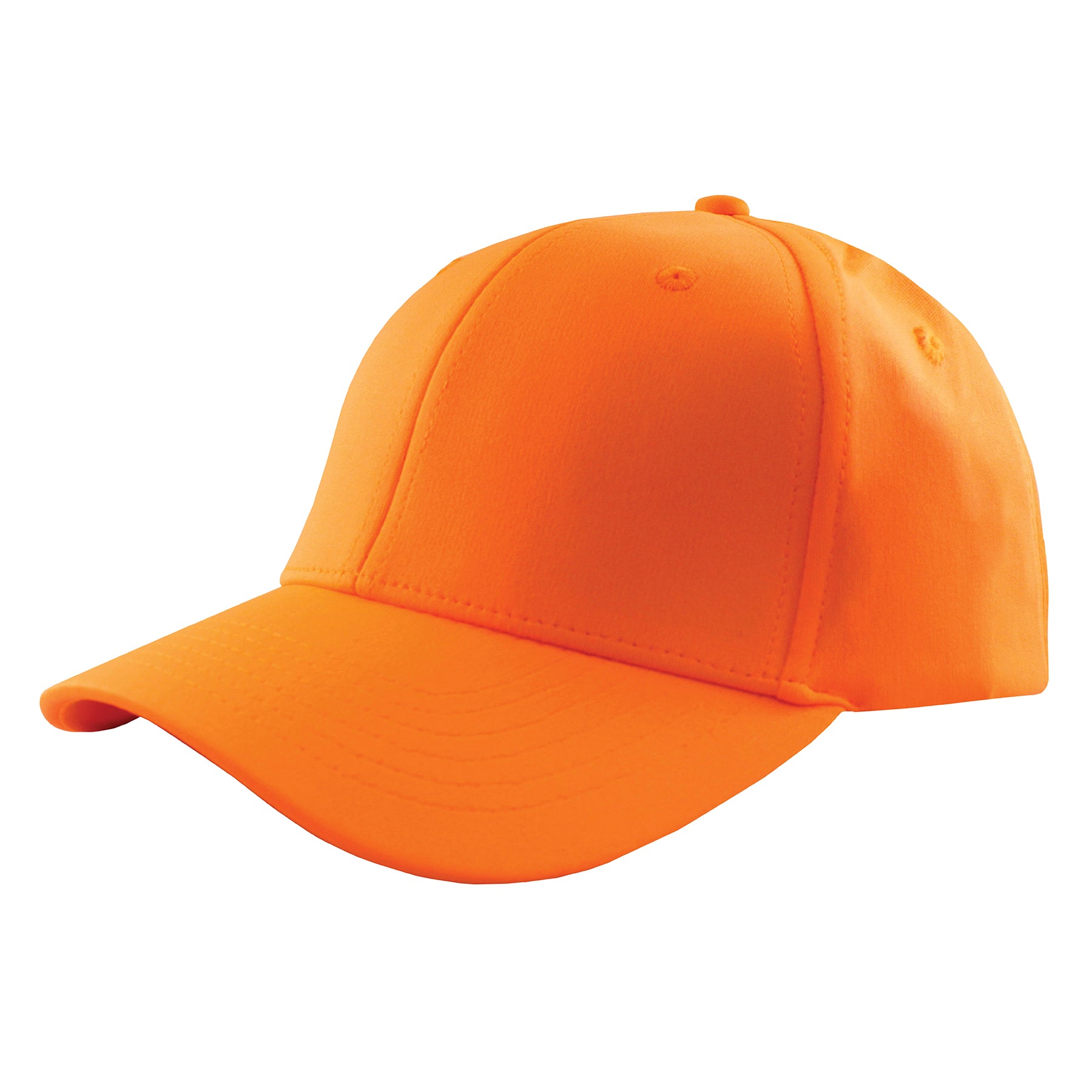 KNP Premium Cotton Jersey cap in safety orange, featuring a classic structured design.