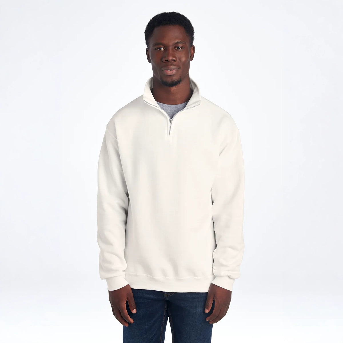 Jerzees NuBlend® Unisex Quarter-⁠Zip Cadet Collar Sweatshirt