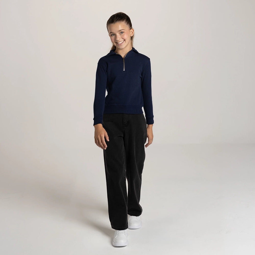 JERZEES NuBlend®  Youth Quarter-Zip Cadet