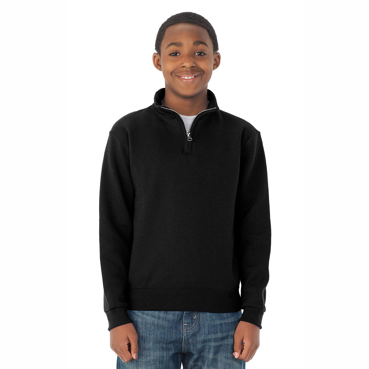 JERZEES NuBlend®  Youth Quarter-Zip Cadet
