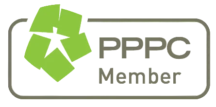 PPPC Member logo featuring a green stylized star shape inside a rectangular border.