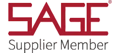 Red SAGE Supplier Member logo.